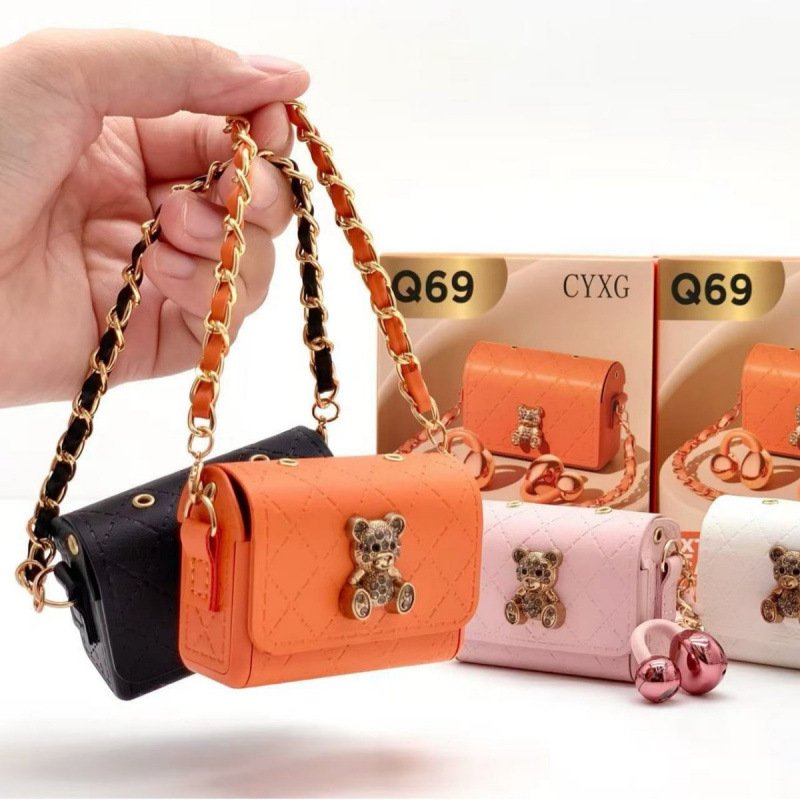 Écouteurs Sans Fil TWS Q69 Clip-On Étui Mini Sac à Main