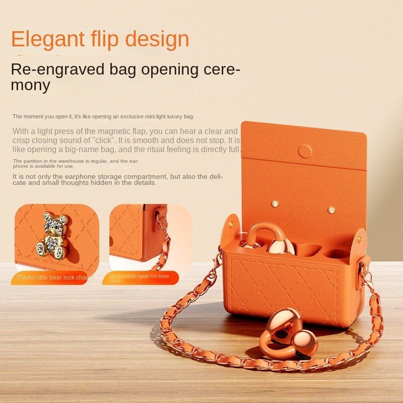 Écouteurs Sans Fil TWS Q69 Clip-On Étui Mini Sac à Main