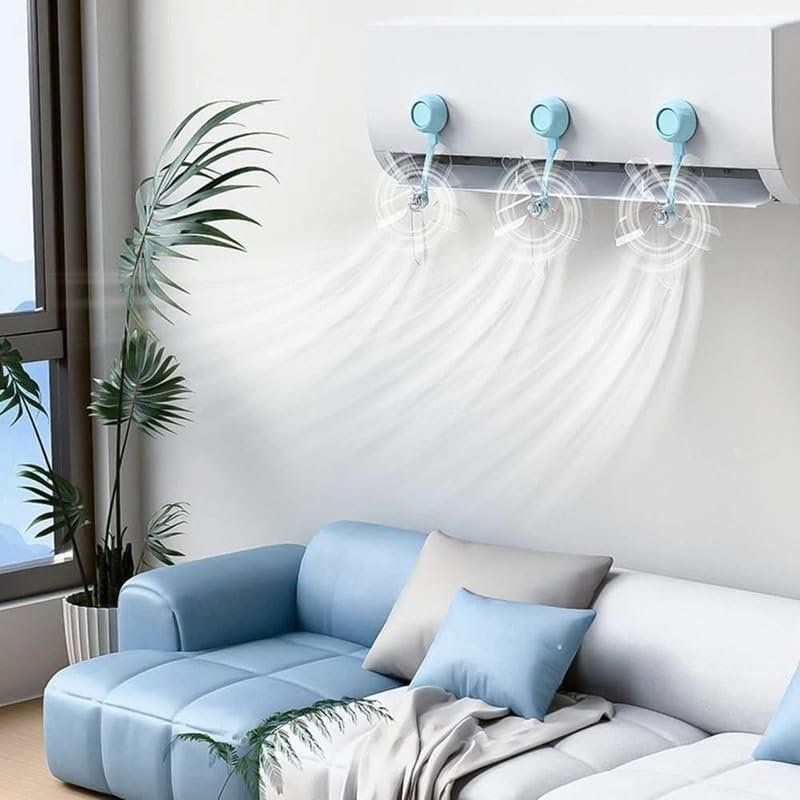 Déviateur d'air pour climatiseur réglable à 360° — 3 pièces anti-souffle direct