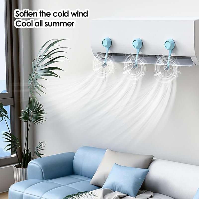 Déviateur d'air pour climatiseur réglable à 360° — 3 pièces anti-souffle direct