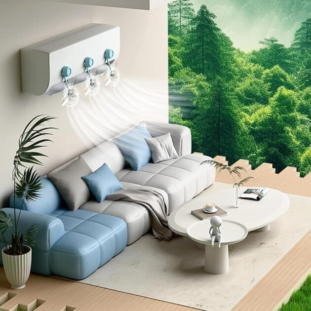 Déflévecteur d'Air pour Climatiseur Réglable à 360° - Anti-Souffle Direct Pack 3Pcs - موجّه هواء المكيف القابل للتعديل لمنع الهواء المباشر