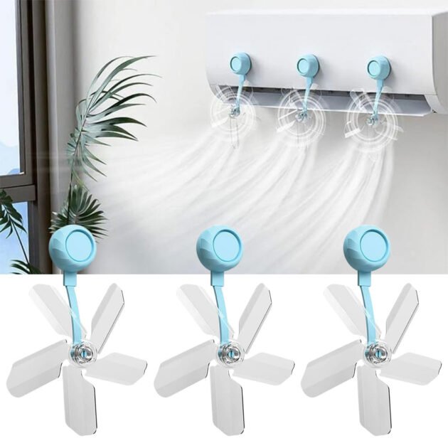 Déviateur d'air pour climatiseur réglable à 360° — 3 pièces anti-souffle direct