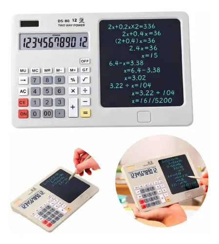Calculatrice Rechargeable avec Tablette d'Écriture LCD 6,5"