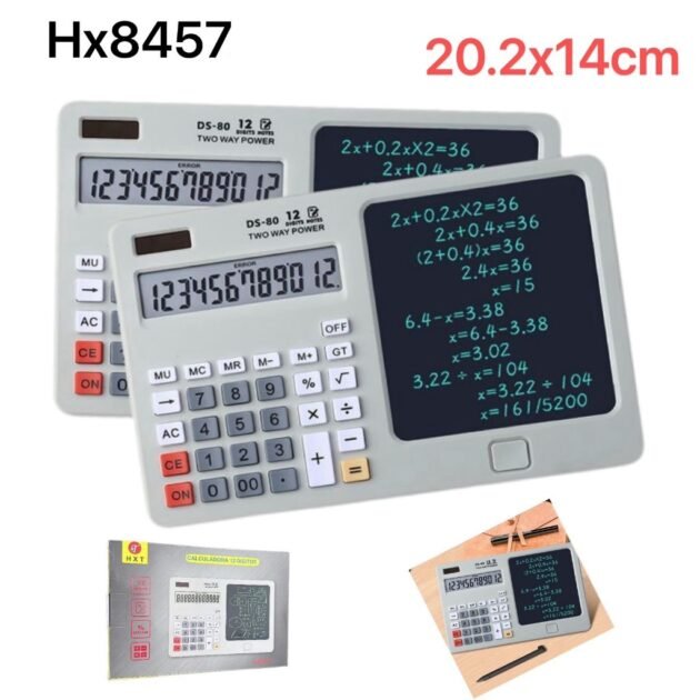 Calculatrice Rechargeable avec Tablette d'Écriture LCD 6,5"