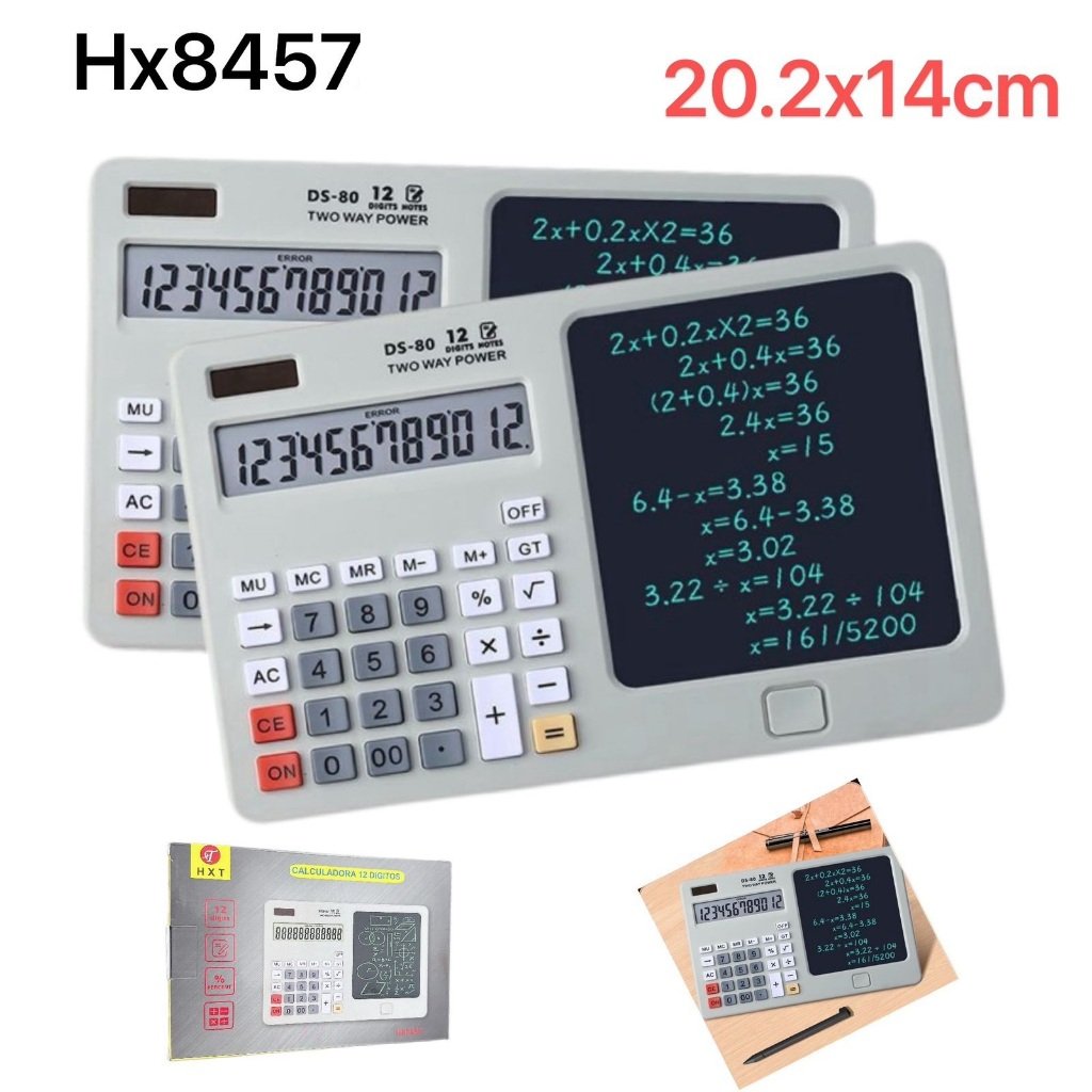 Calculatrice Rechargeable avec Tablette d'Écriture LCD 6,5"