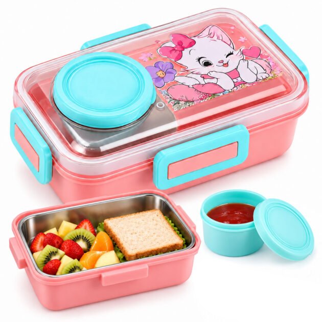 Boîte à Lunch Enfant Sans BPA, Étanche avec Bol Intégré