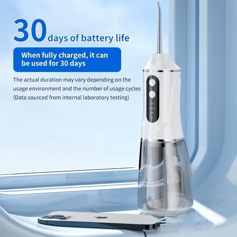 Hydropulseur dentaire sans fil 380ml 3 modes — Nettoyage profond sans fil