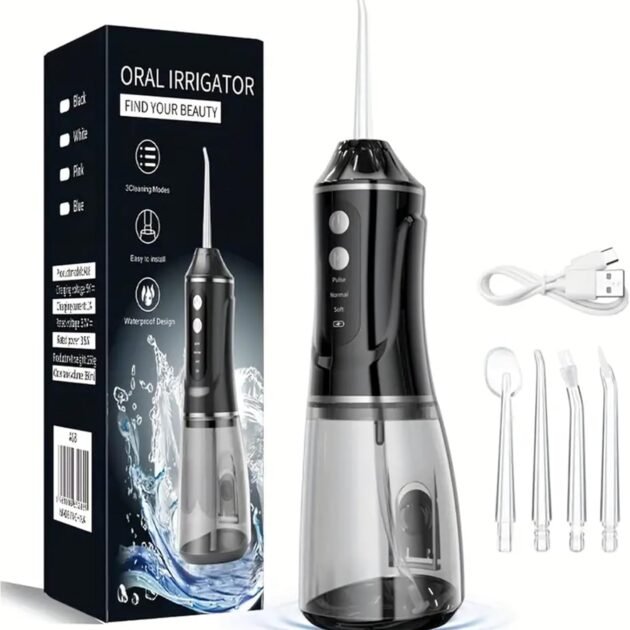 Hydropulseur dentaire sans fil 380ml 3 modes — Nettoyage profond sans fil