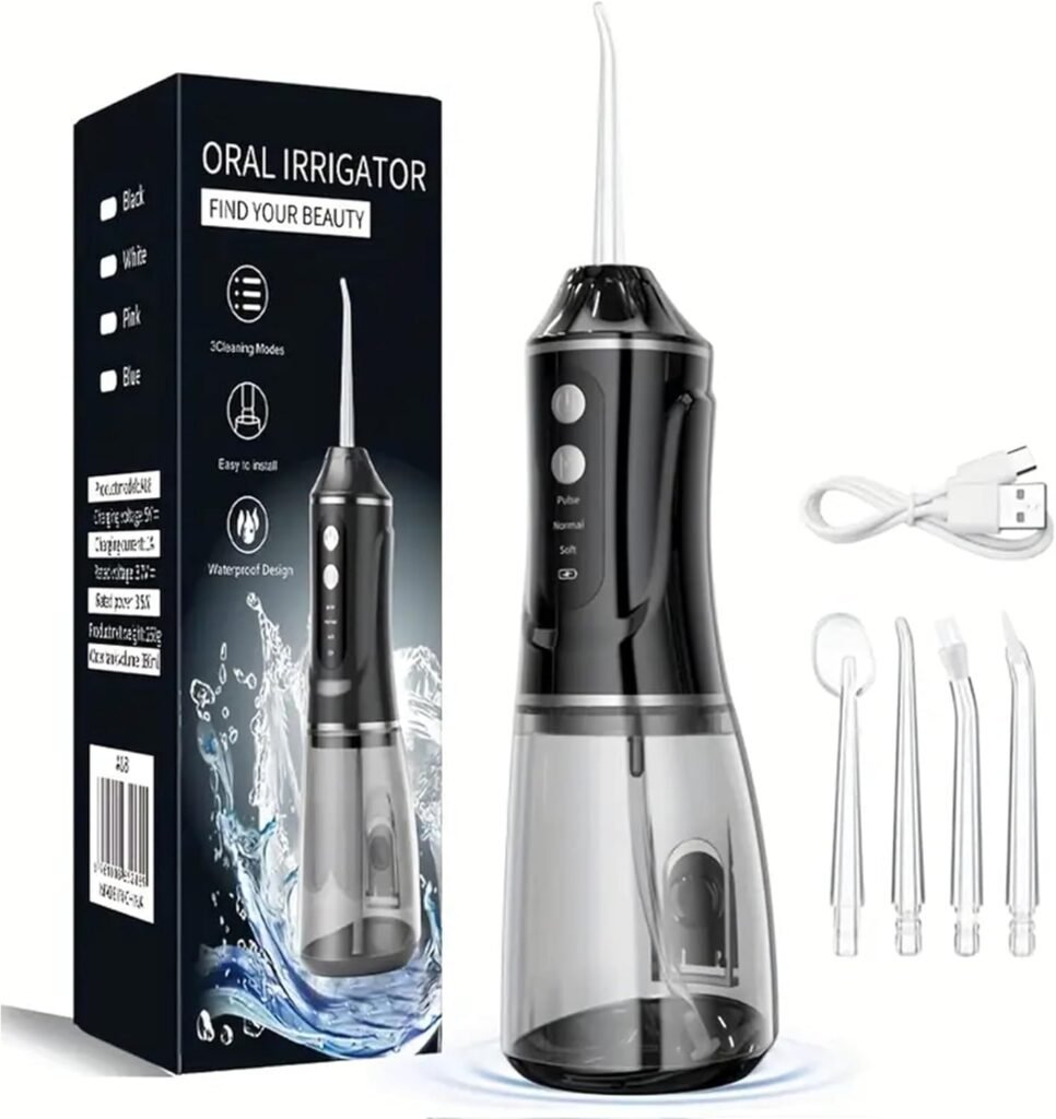 Hydropulseur dentaire sans fil 380ml 3 modes — Nettoyage profond sans fil