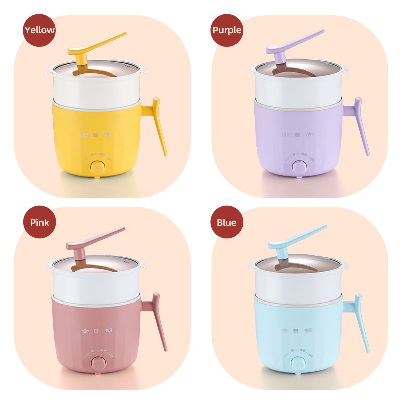 Marmite électrique multifonction 1,8 L avec panier vapeur — cuisson rapide et sécurisée
