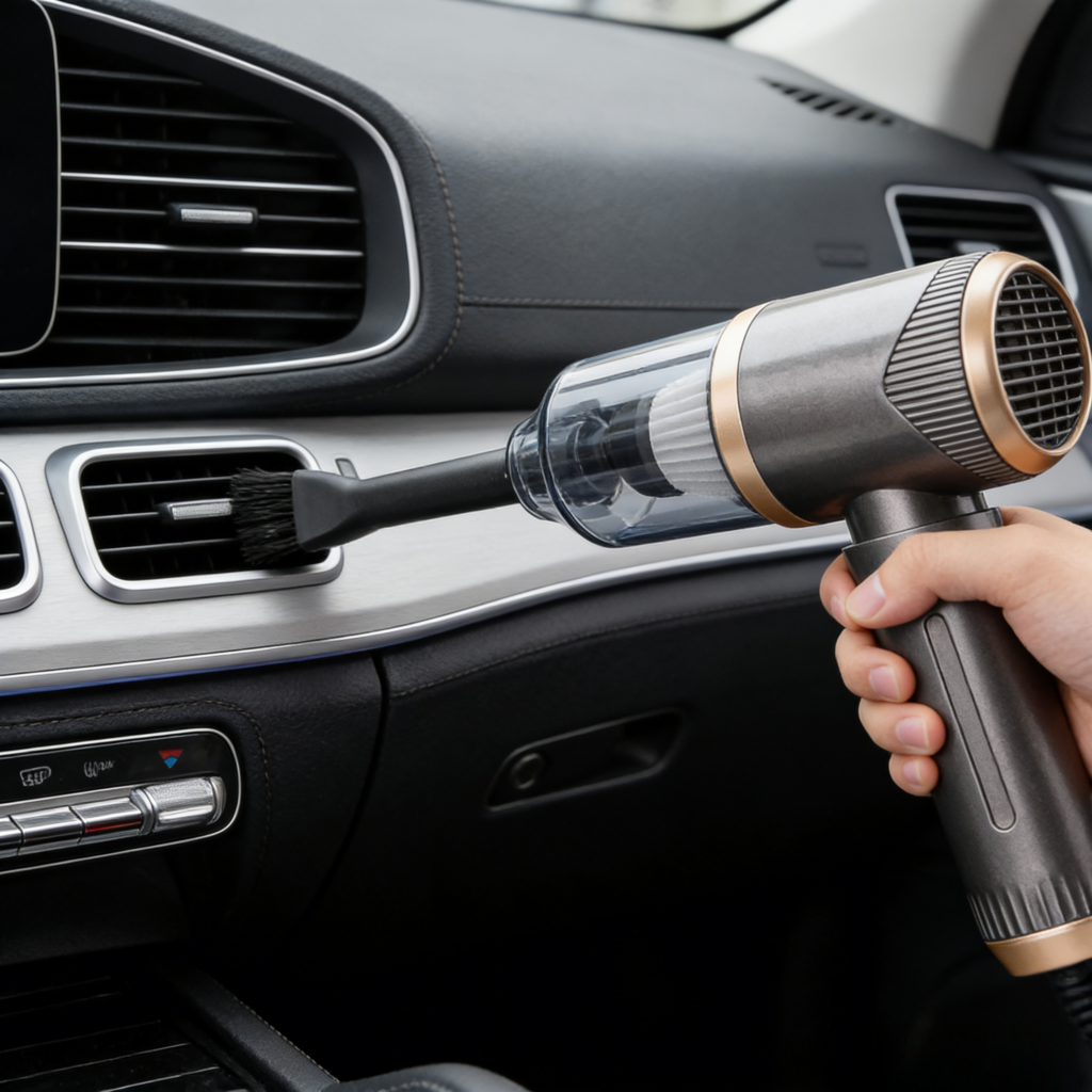 Aspirateur Sans Fil Portatif 4 en 1 5000Pa – Nettoyage Puissant pour Voiture & Maison
