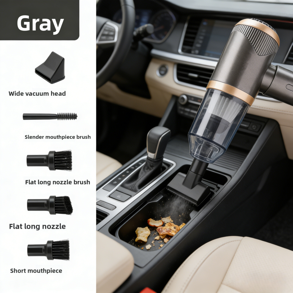 Aspirateur Sans Fil Portatif 4 en 1 5000Pa – Nettoyage Puissant pour Voiture & Maison