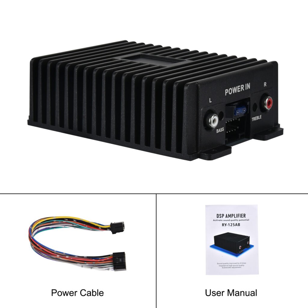 Amplificateur Audio Voiture DSP 80W×4 Égaliseur EQ Sortie 4 Canaux Son HI-FI - مكبر صوت للسيارة عالي الجودة