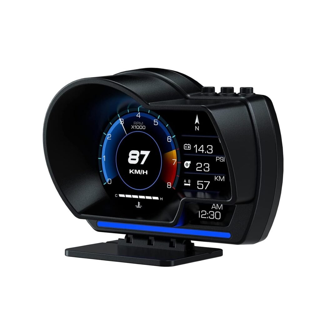 Afficheur Tête Haute HUD Intelligent OBD2 + GPS – Compteur Numérique & Écran LCD pour Voiture
