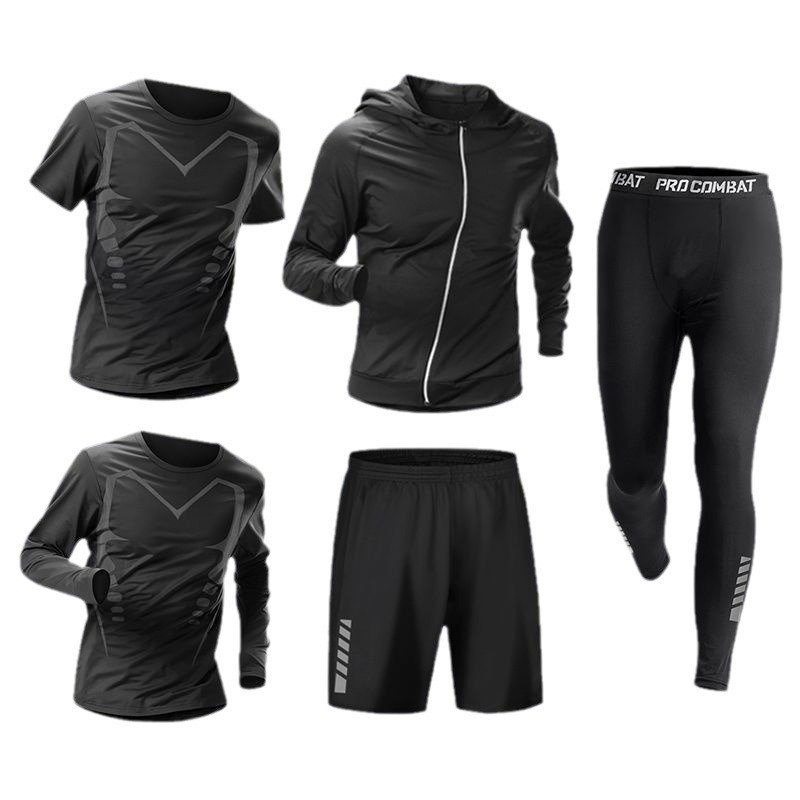 Ensemble de Sport Homme 5 Pièces – Tenue Sportive Complète pour les 4 Saisons
