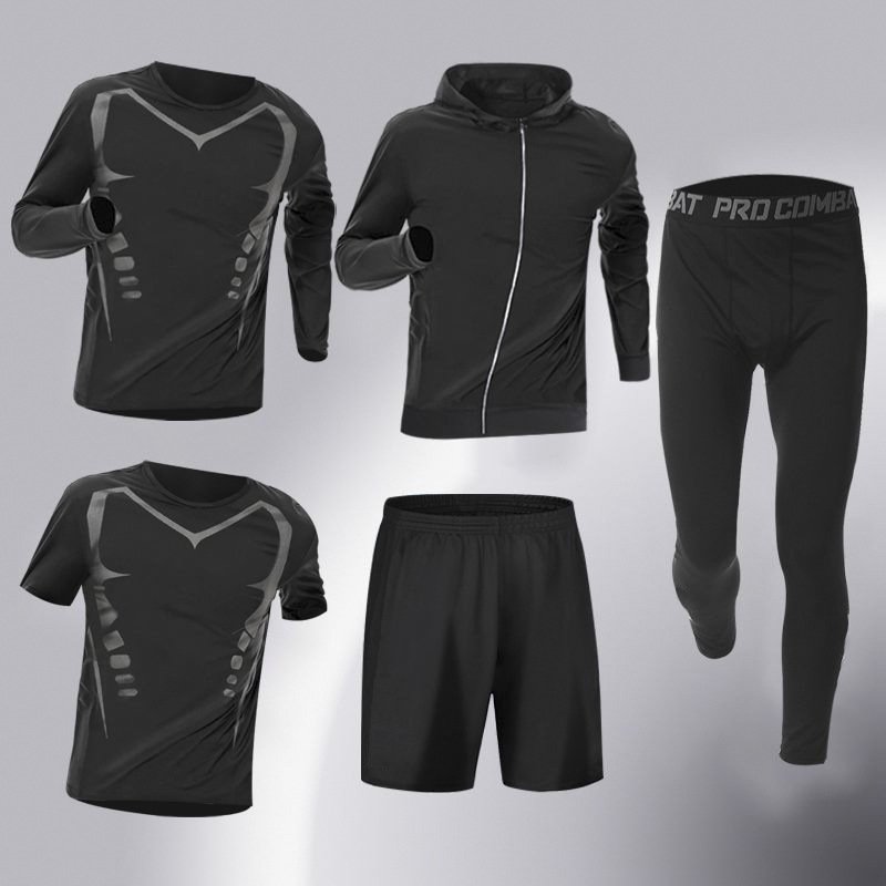 Ensemble de Sport Homme 5 Pièces – Tenue Sportive Complète pour les 4 Saisons