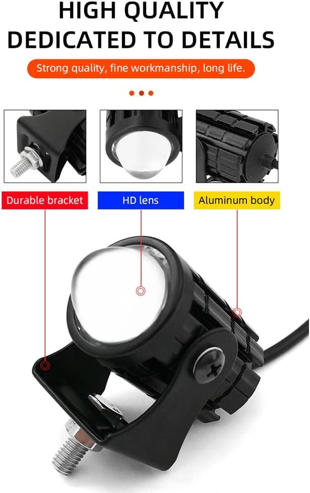 Projecteur LED CREE U1 Haute Puissance – Feu Additionnel Étanche IP67 pour Moto & Véhicules