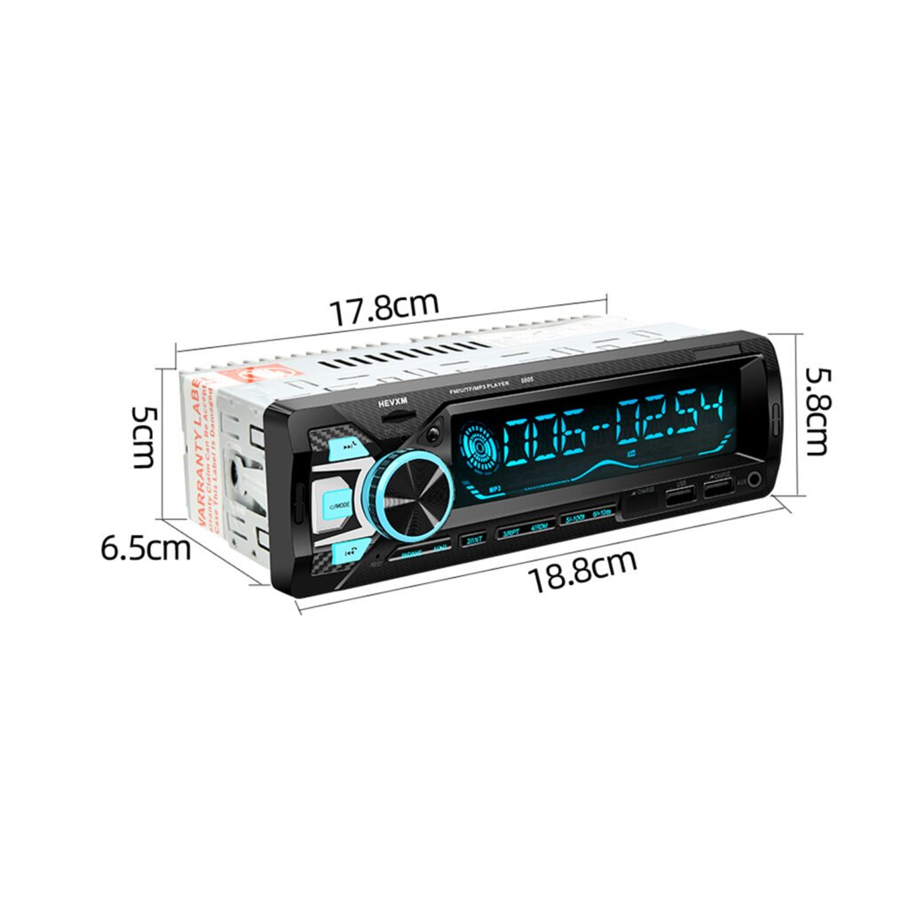 Autoradio Bluetooth 1DIN Pioneer 9900 – 7 Couleurs LED & Charge Rapide 2.1A