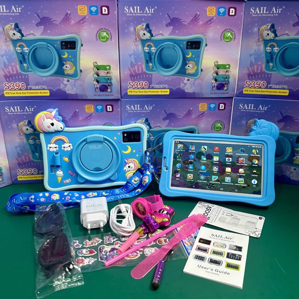 Tablette Éducative Enfant 7 Pouces Android 4G – 12GB RAM & 256GB de Stockage