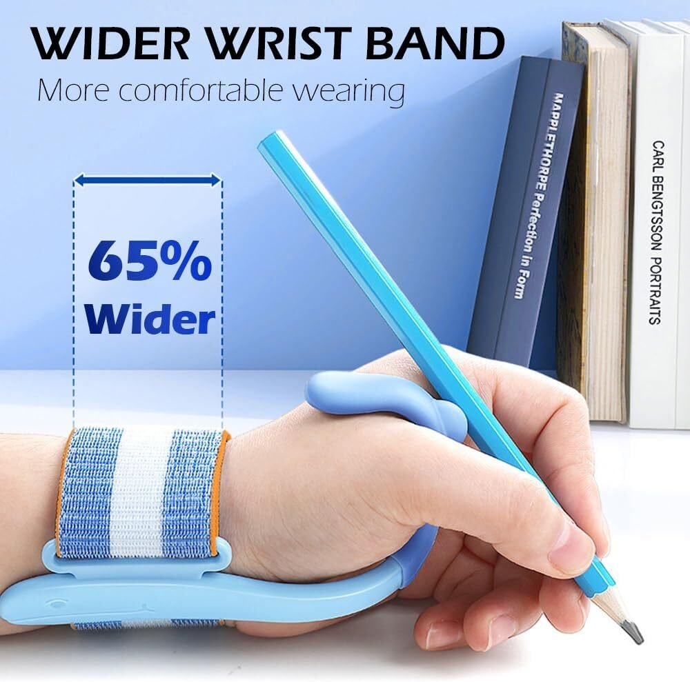 Correcteur de Posture d'Écriture et Poignet Anti-Crochet pour Enfants – Support Ergonomique Réglable