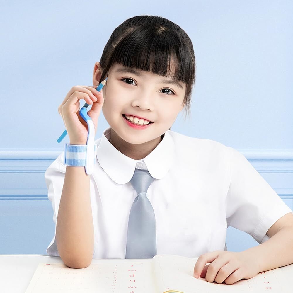 Correcteur de Posture d'Écriture et Poignet Anti-Crochet pour Enfants – Support Ergonomique Réglable