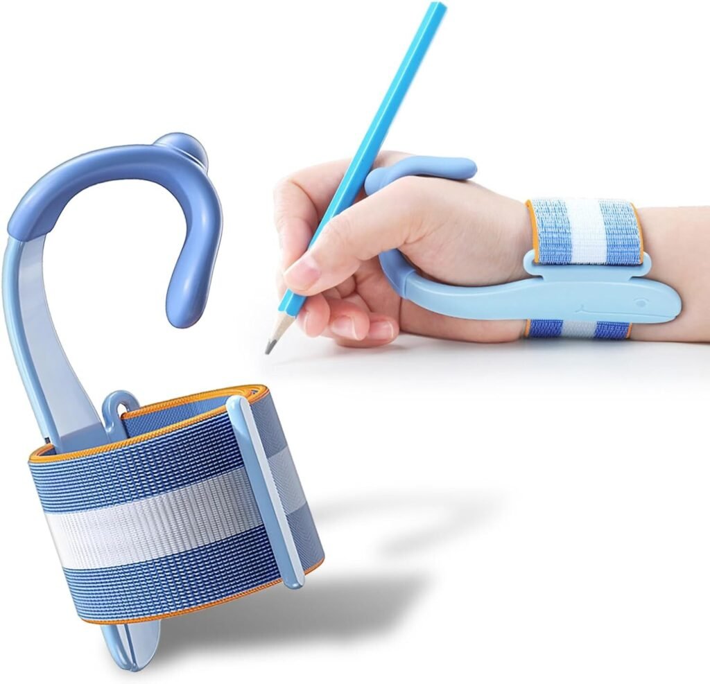 Correcteur de Posture d'Écriture et Poignet Anti-Crochet pour Enfants – Support Ergonomique Réglable