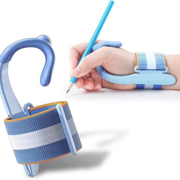Correcteur de Posture d'Écriture et Poignet Anti-Crochet pour Enfants – Support Ergonomique Réglable