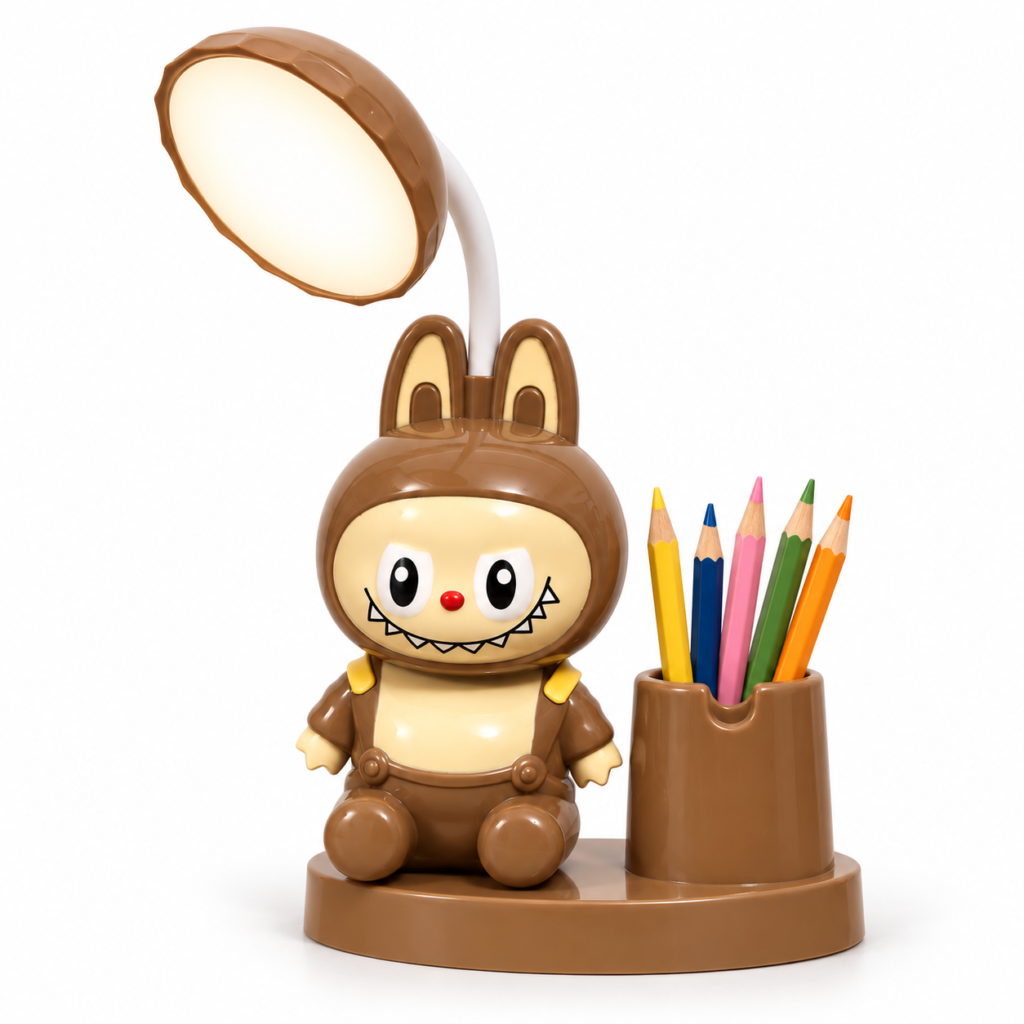Lampe LED Bureau Enfant Flexible USB avec Porte-Crayon