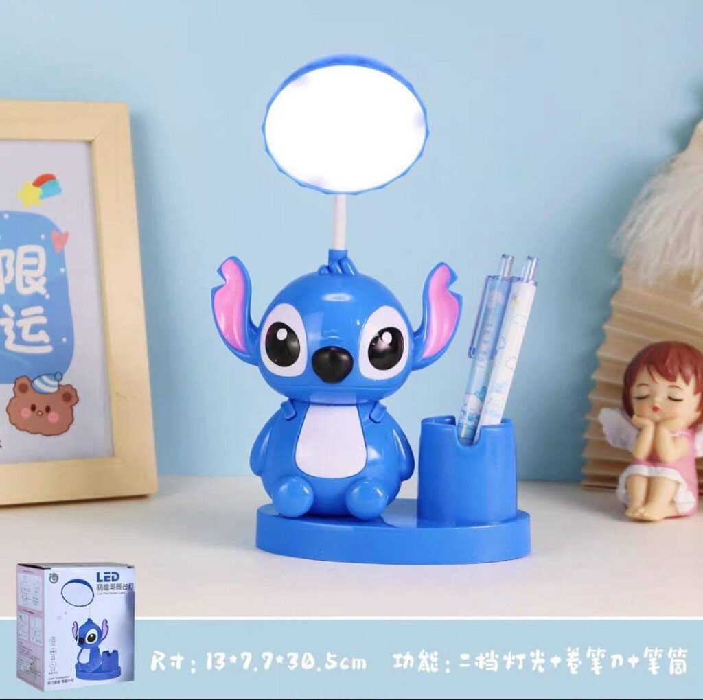 Lampe LED Bureau Enfant Flexible USB avec Porte-Crayon
