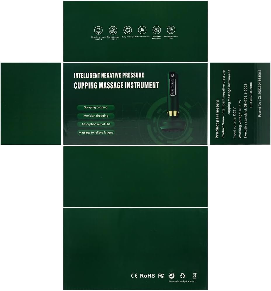 Massage Gua Sha Électrique Rechargeable USB Chauffant Anti-Cellulite