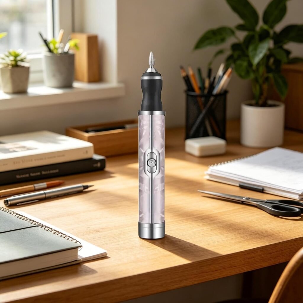 Ponceuse à Ongles Électrique Sans Fil Rechargeable – Manucure & Pédicure 4 Vitesses avec 12 Embouts