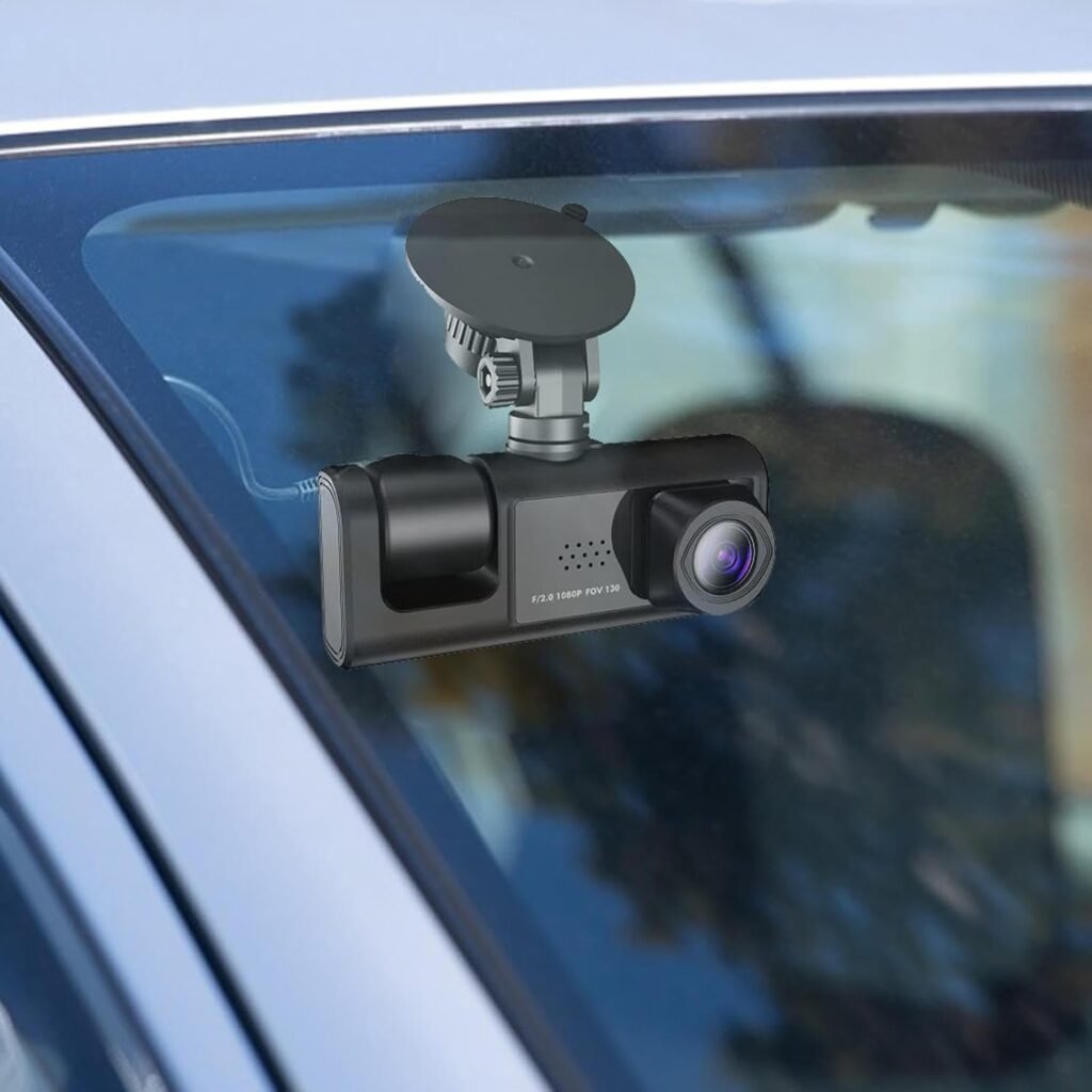 Caméra de voiture 3 canaux 1080P Full HD pour aide au stationnement