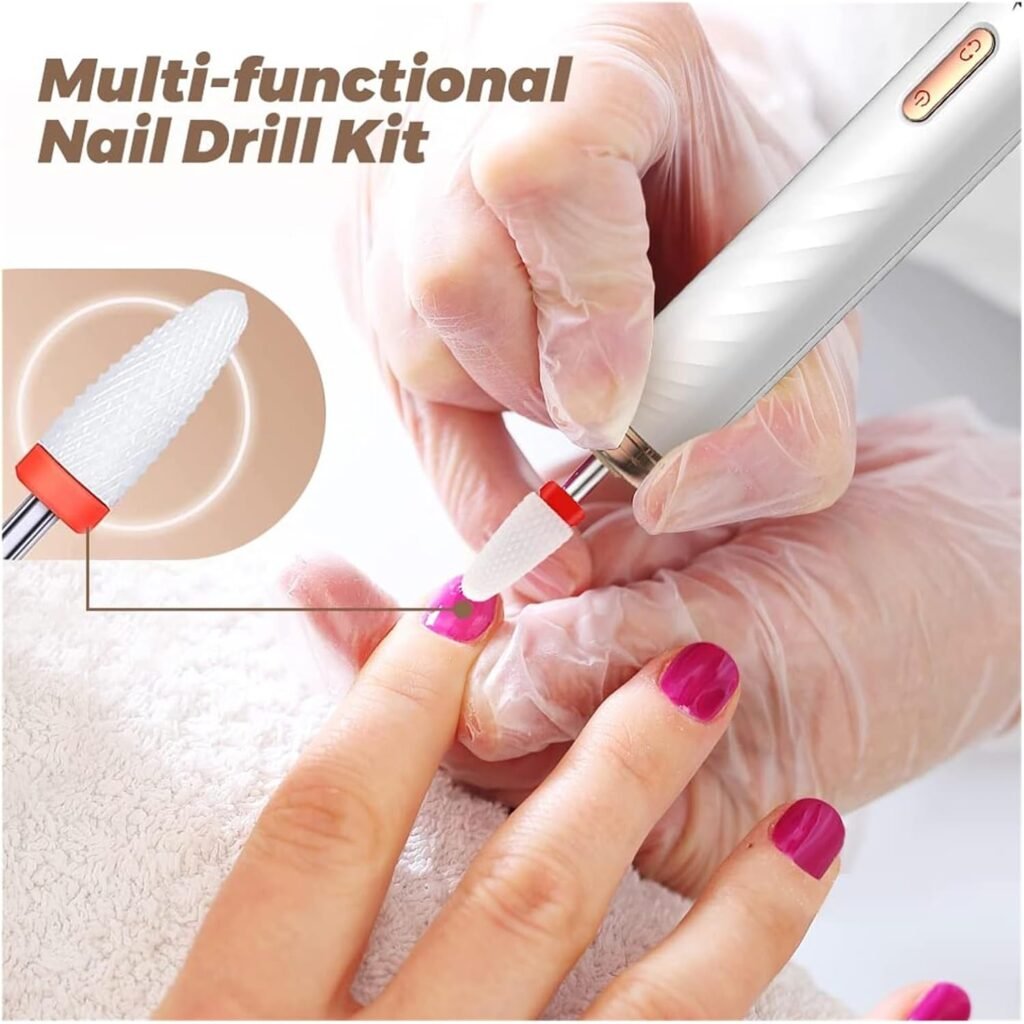 Ponceuse à Ongles Électrique USB 3 Vitesses 15000 RPM