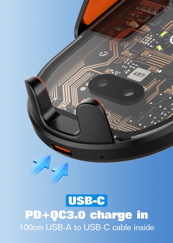 Support Téléphone Voiture Chargeur Sans Fil 15W LDNIO MA30