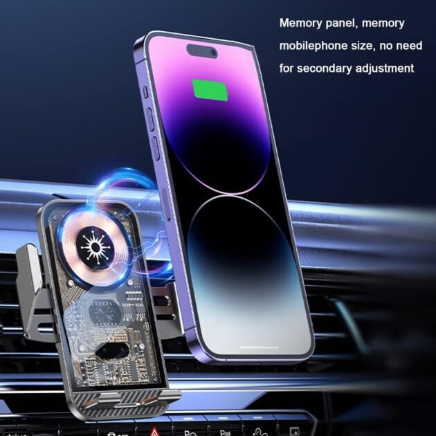 Support Téléphone Voiture Chargeur Sans Fil 15W C10