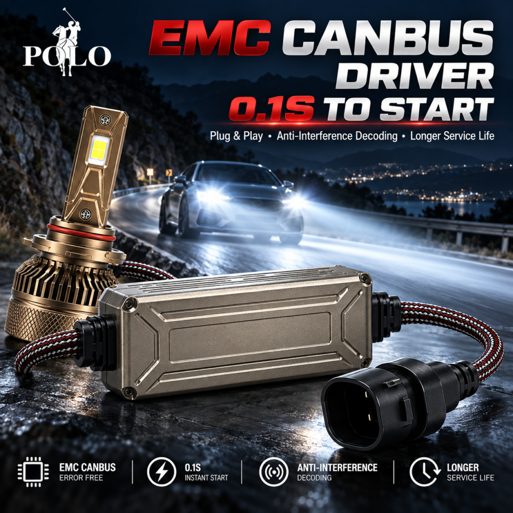 Ampoules LED HB3/9005 POLO M06 160W - Éclairage puissant pour votre voiture