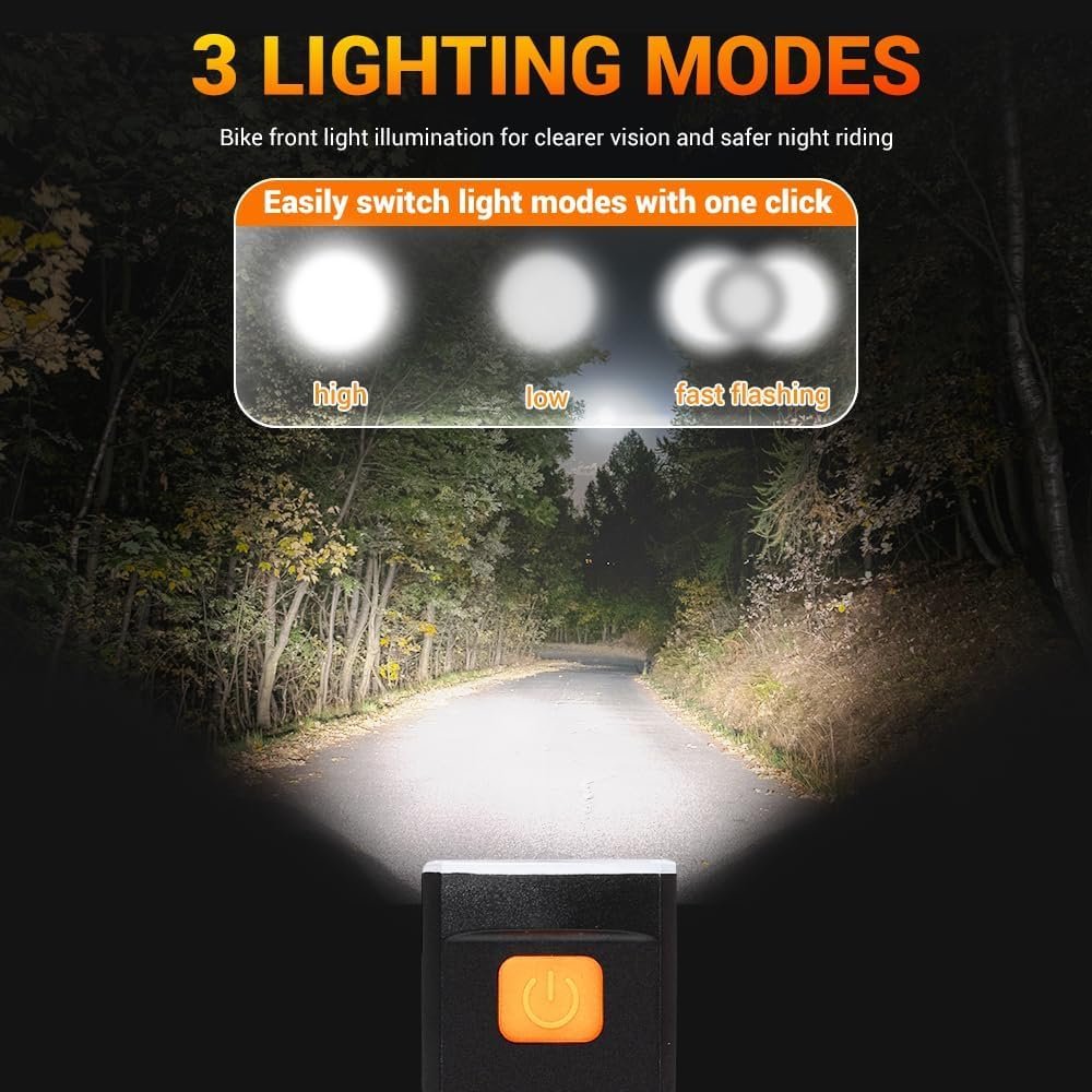 Kit Éclairage Vélo LED USB Avant/Arrière - Sécurité Renforcée