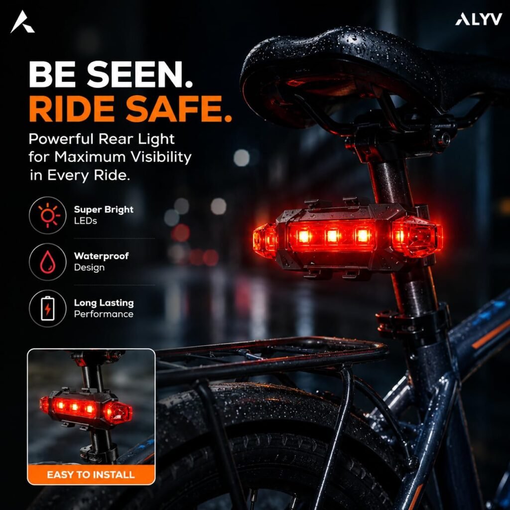 Kit Éclairage Vélo LED USB Avant/Arrière - Sécurité Renforcée