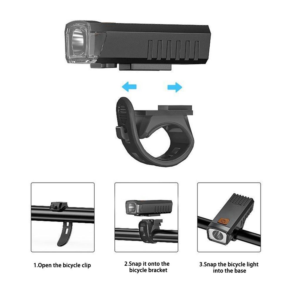 Kit Éclairage Vélo LED USB Avant/Arrière - Sécurité Renforcée