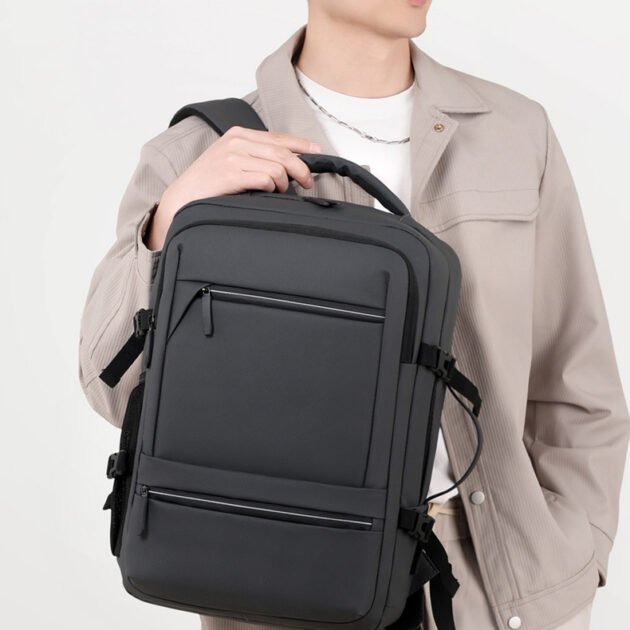 Sac à Dos Grande Capacité Anti-Vol pour PC Portable jusqu'à 17.3" - Gris