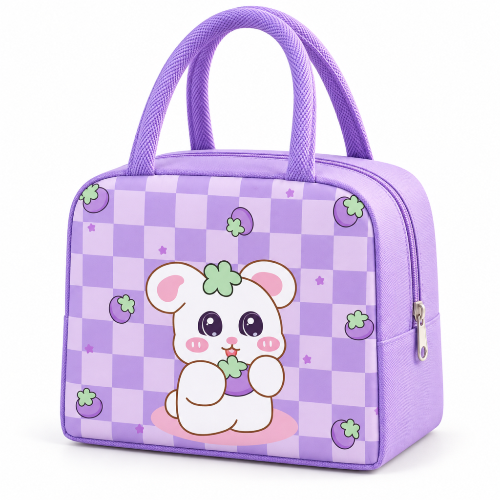Sac à déjeuner isotherme motif Kawaii - Conservation des repas