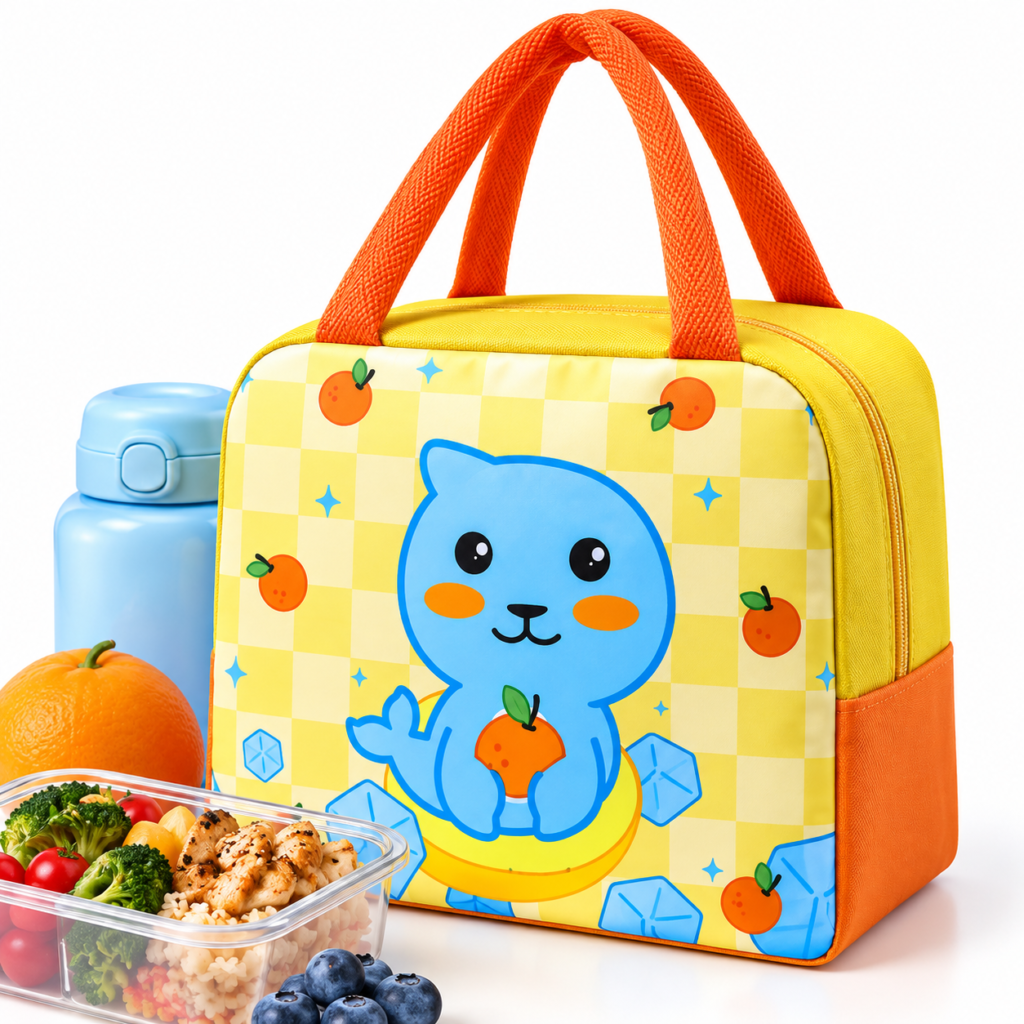 Sac à déjeuner isotherme motif Kawaii - Conservation des repas