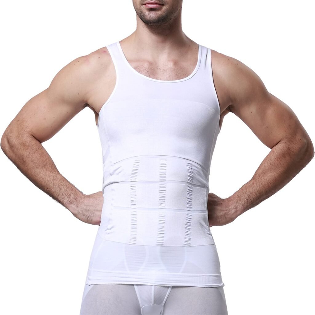 Gilet Amincissant Homme Compression Anti-Gynécomastie