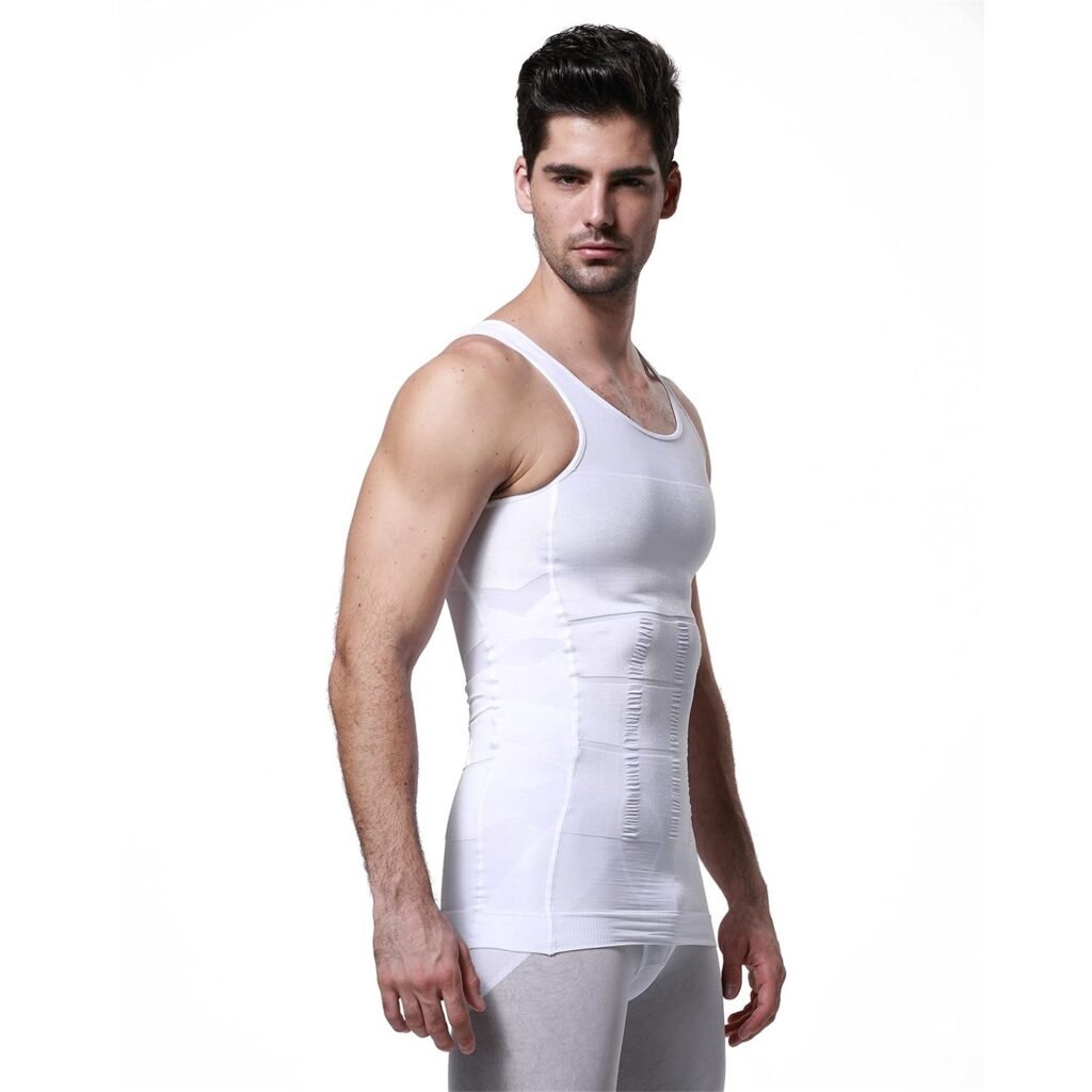 Gilet Amincissant Homme Compression Anti-Gynécomastie