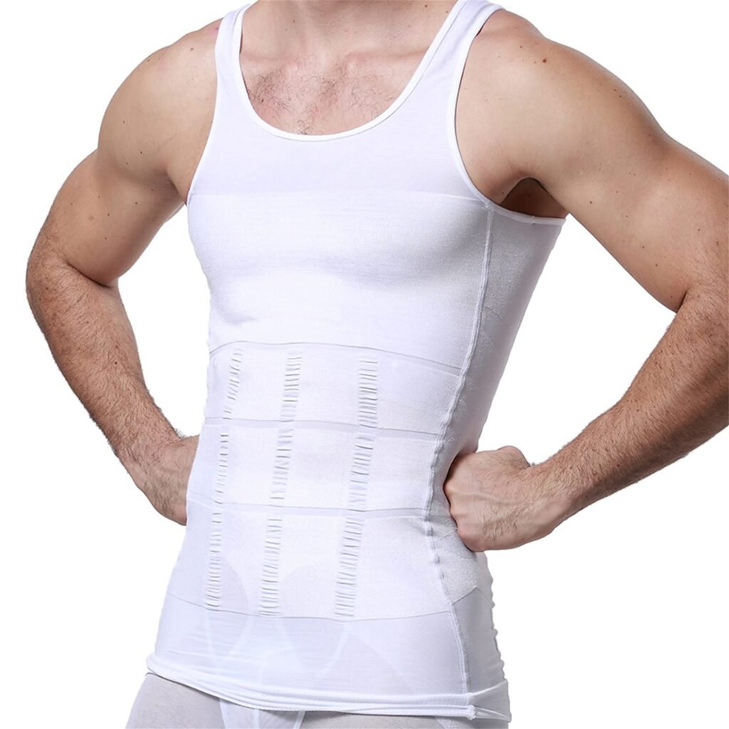 Gilet Amincissant Homme Compression Anti-Gynécomastie