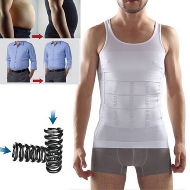 Gilet Amincissant Homme Compression Anti-Gynécomastie