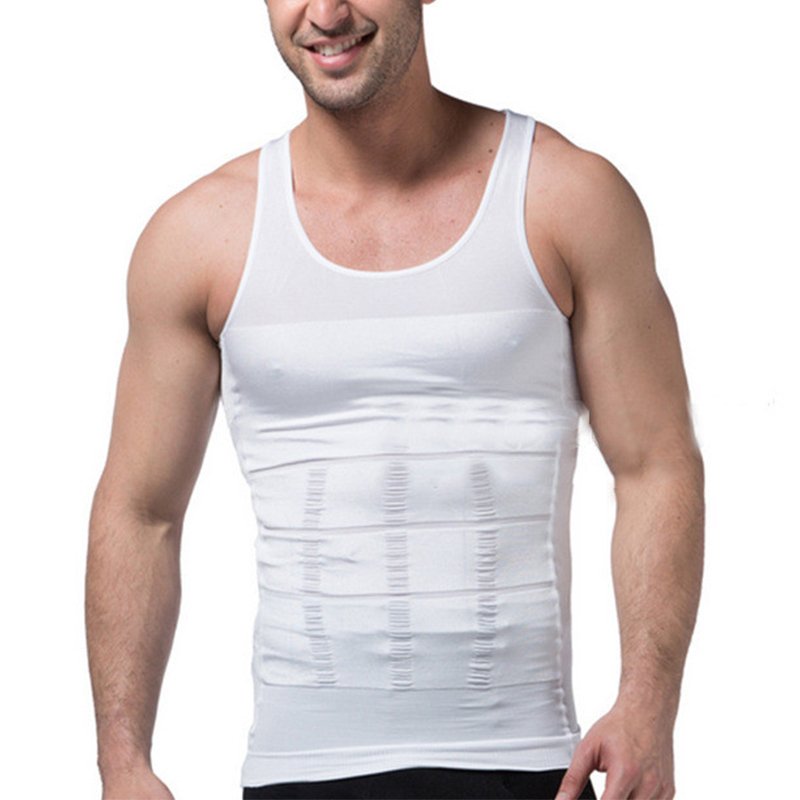 Gilet Amincissant Homme Compression Anti-Gynécomastie