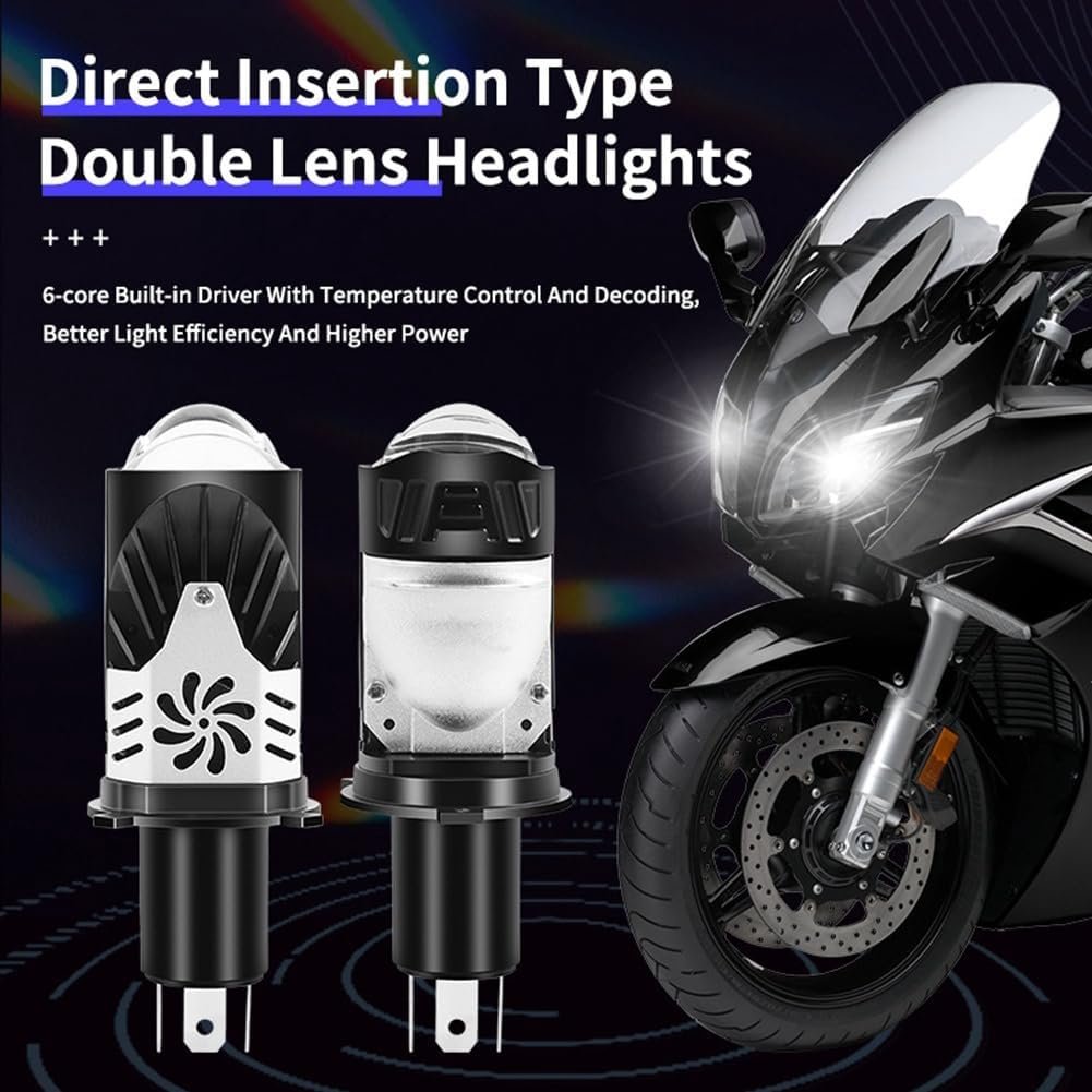 Ampoules LED H4 Double Projecteur 20000LM 100W