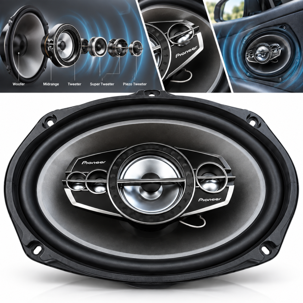 Haut-parleurs voiture Pioneer TS-A6995R 6x9" 600W