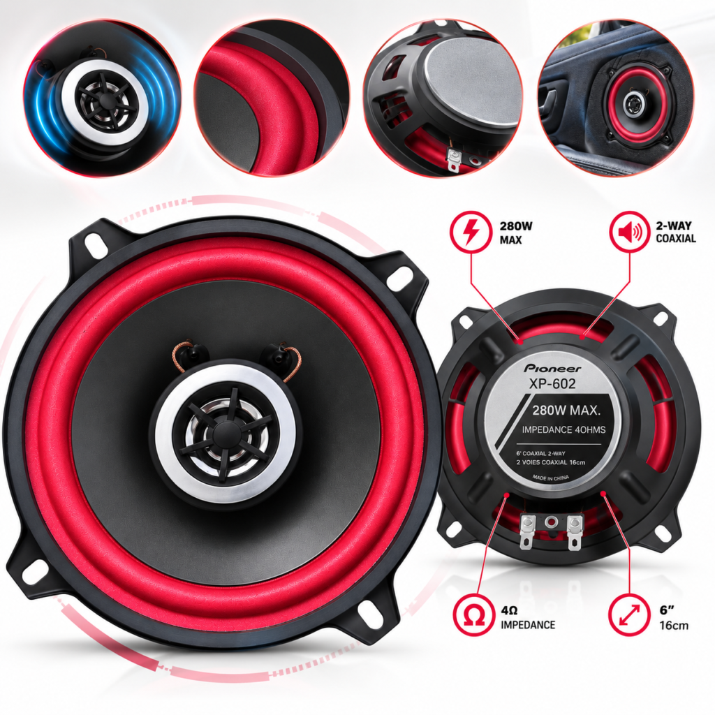 Haut-parleurs Voiture Pioneer XP-602 6" 280W Coaxial